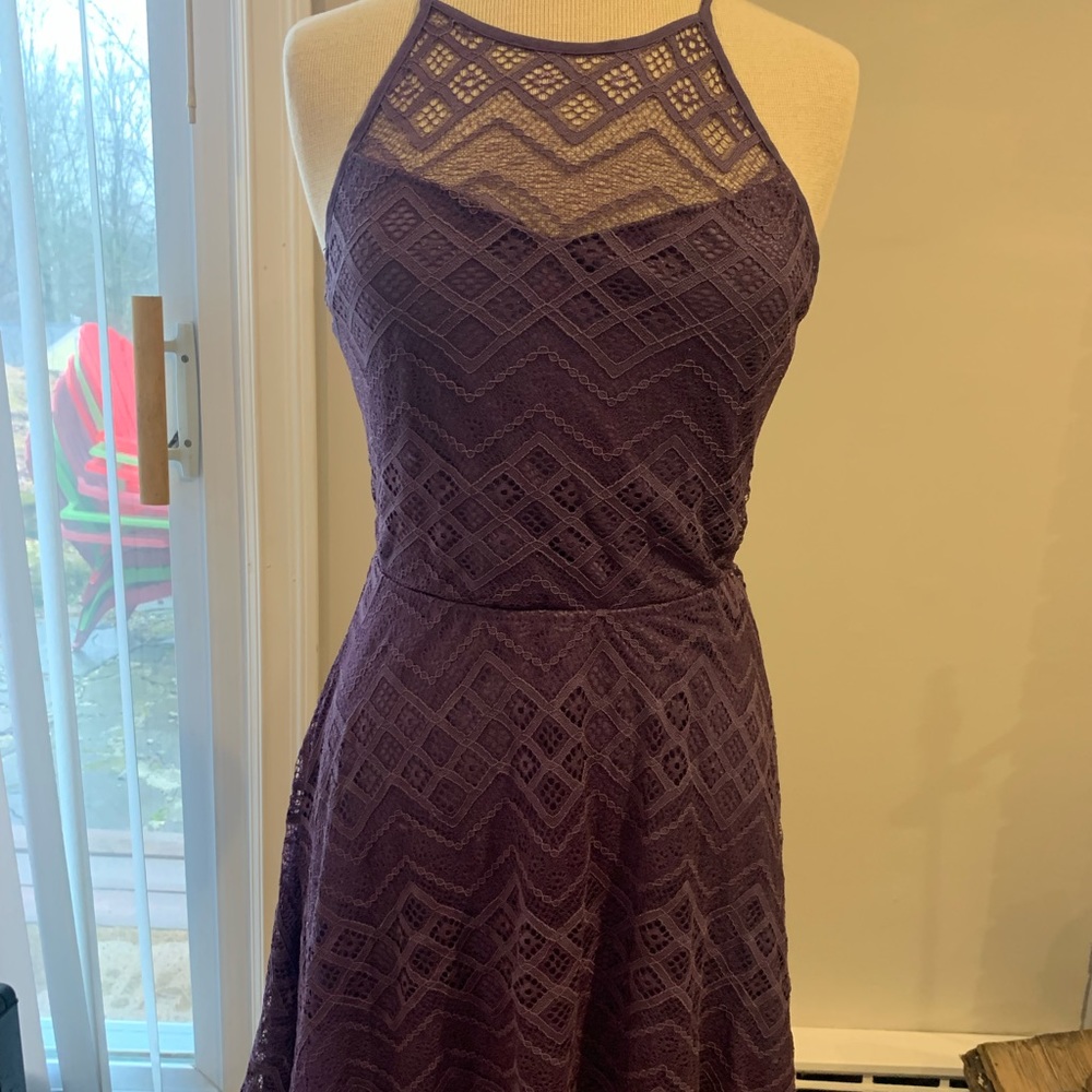 Purple laced dress
